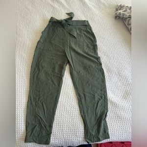 Leith Olive Utility Drawstring Trousers